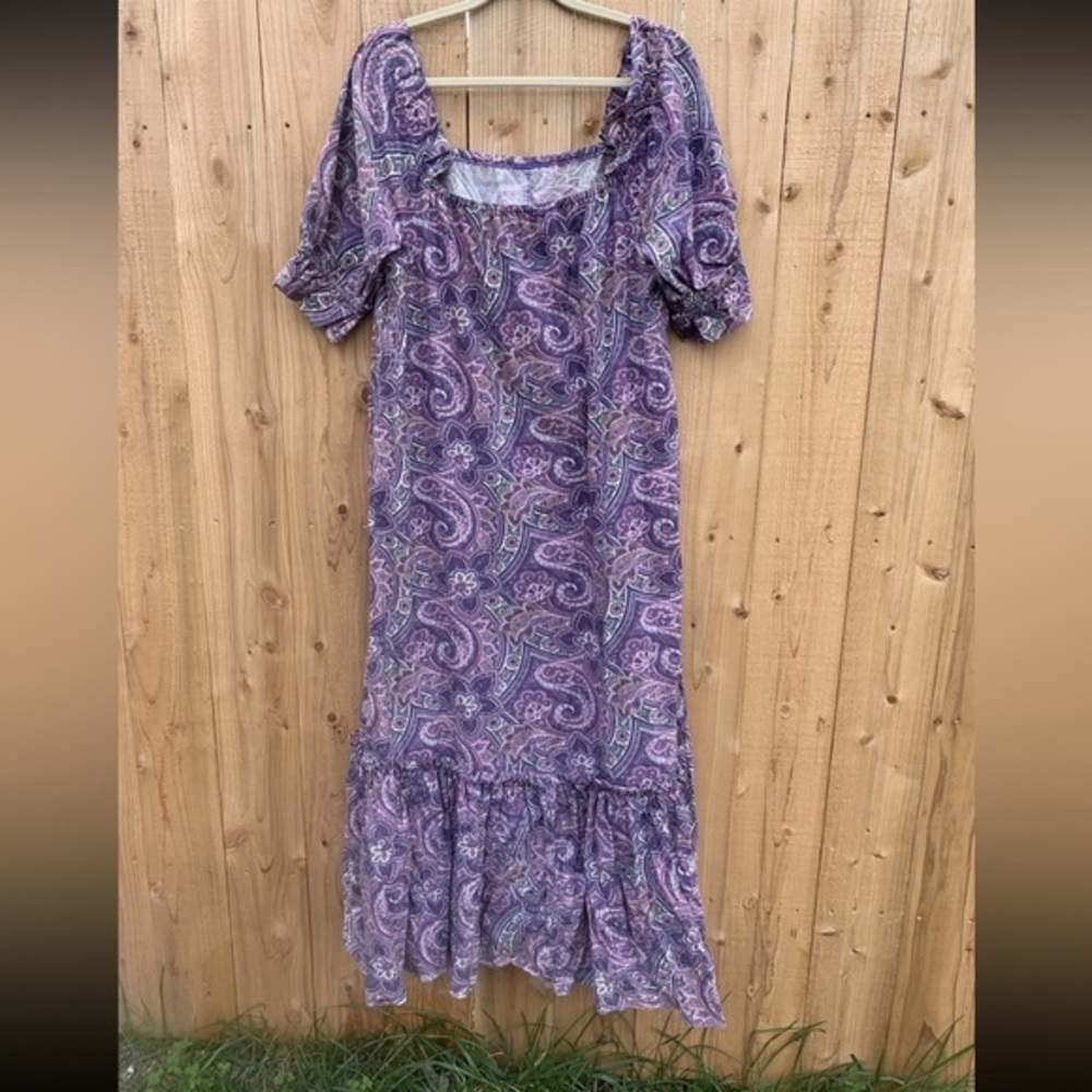 Pomare Tahiti Size Small 1960’s Dress/Gown‎ Purple One Size fairy cottagecore